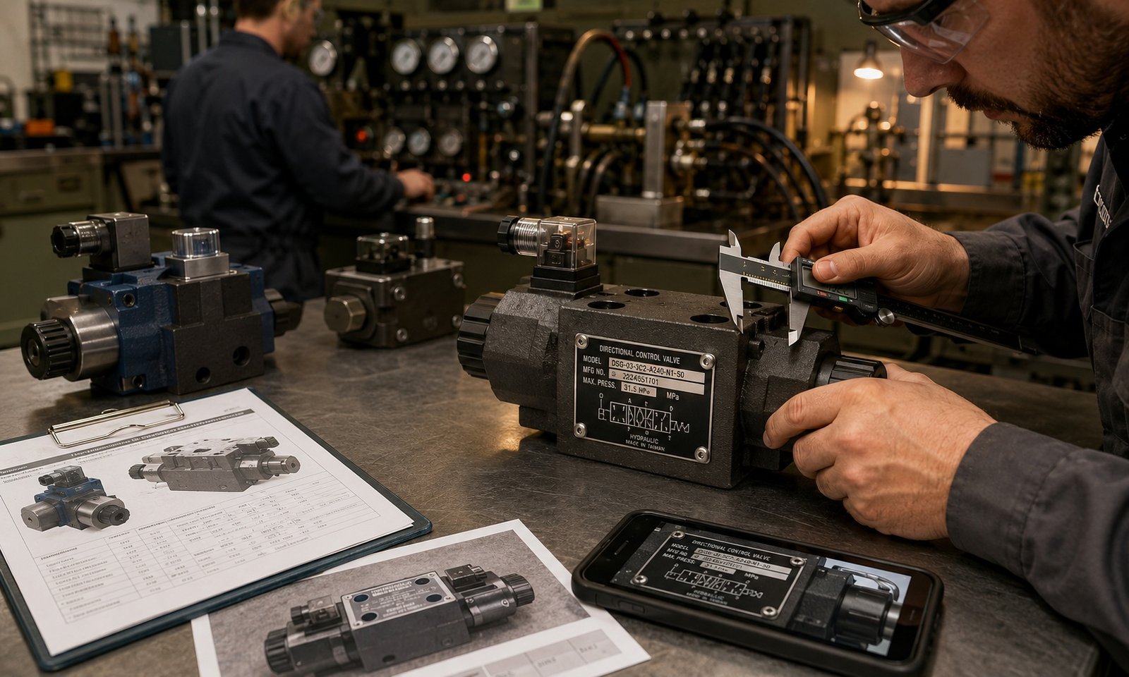 Hydraulic Valve Model from Photos and Nameplates