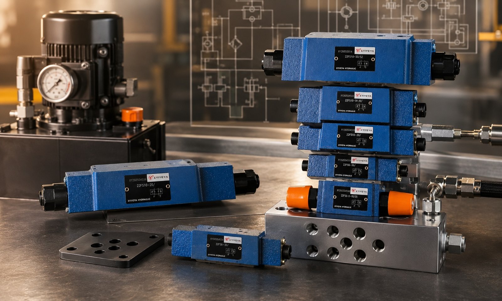 XYIYEYA Modular Hydraulic Valves
