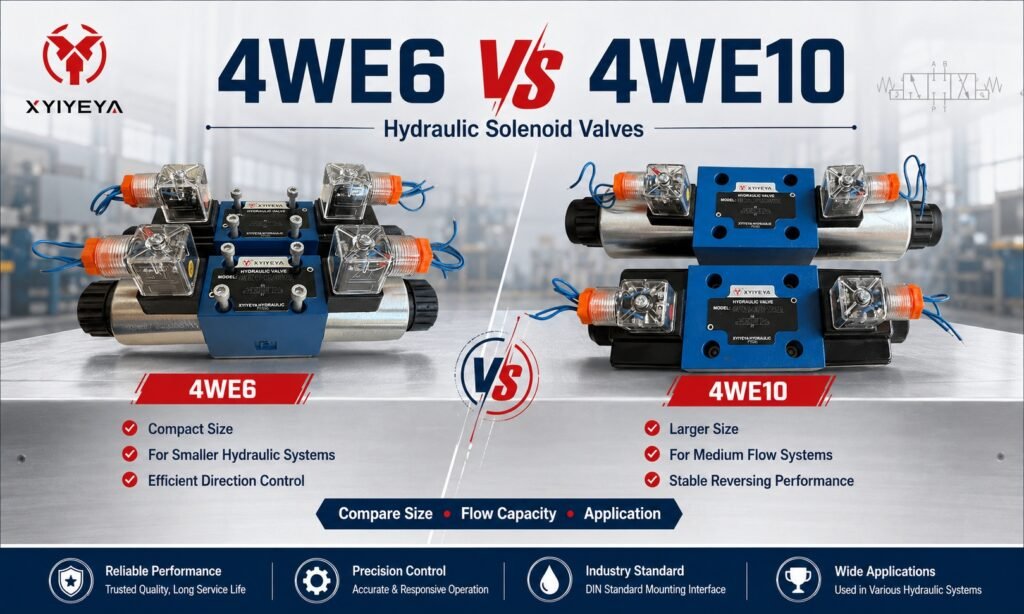 4WE6 hydraulic solenoid valve and 4WE10 hydraulic solenoid valve
