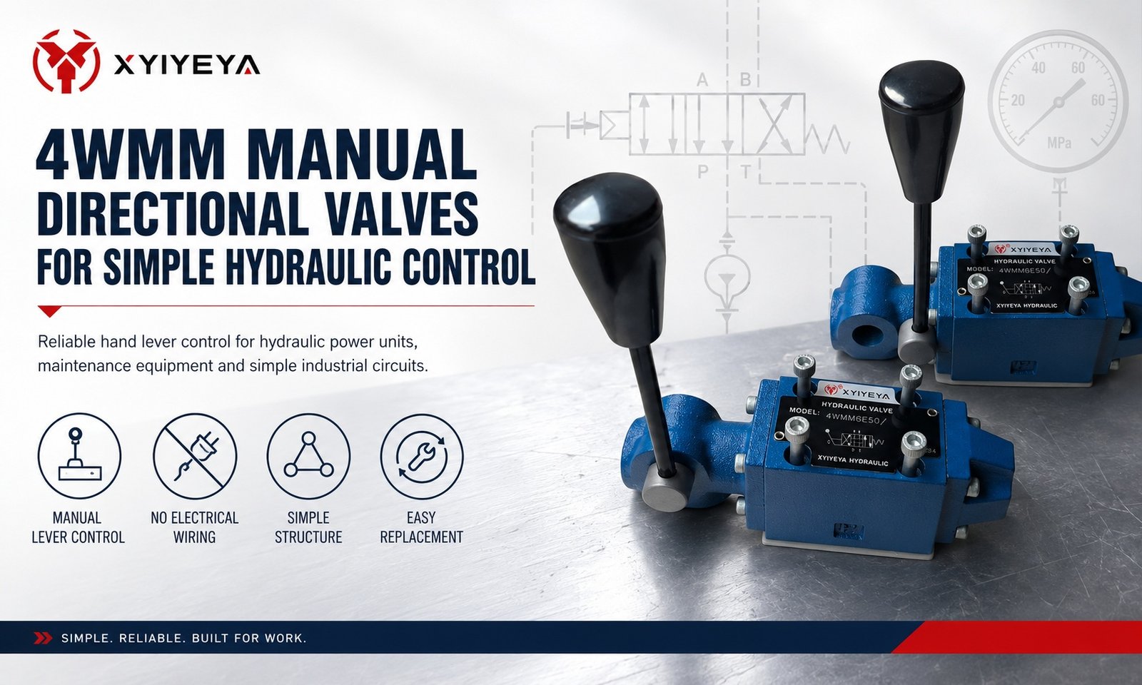 4WMM manual directional valve