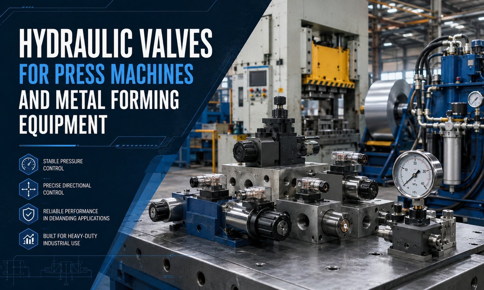 hydraulic valves for press machines