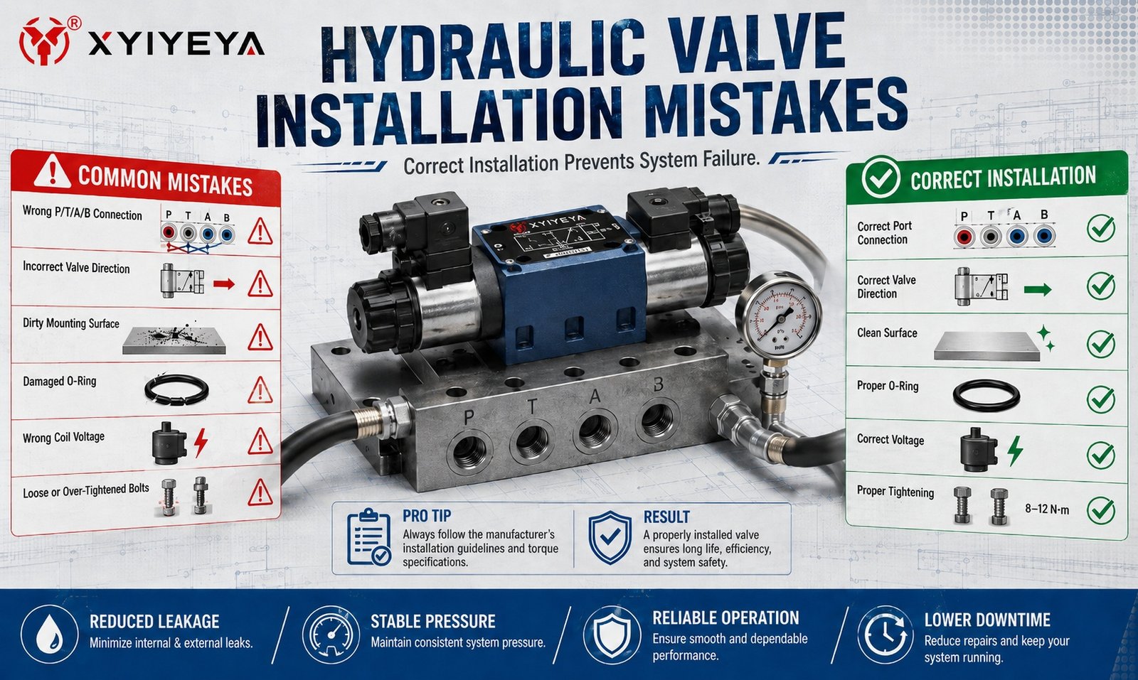 hydraulic valve installation mistakes