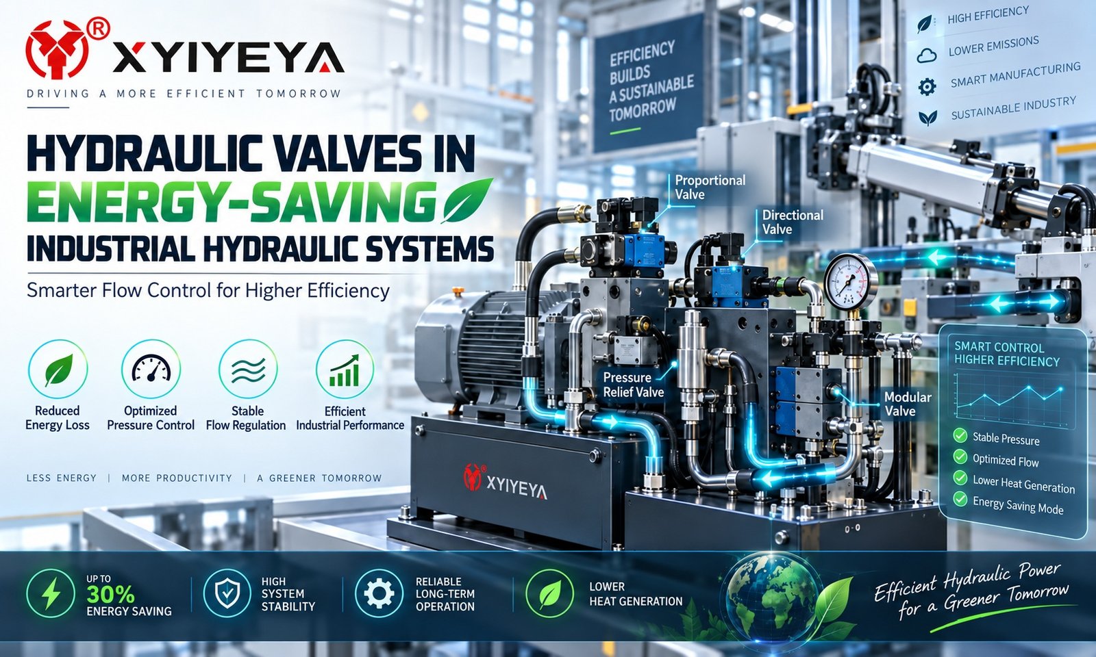 energy-saving hydraulic valves