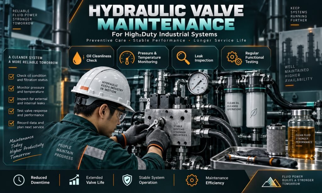 hydraulic valve maintenance