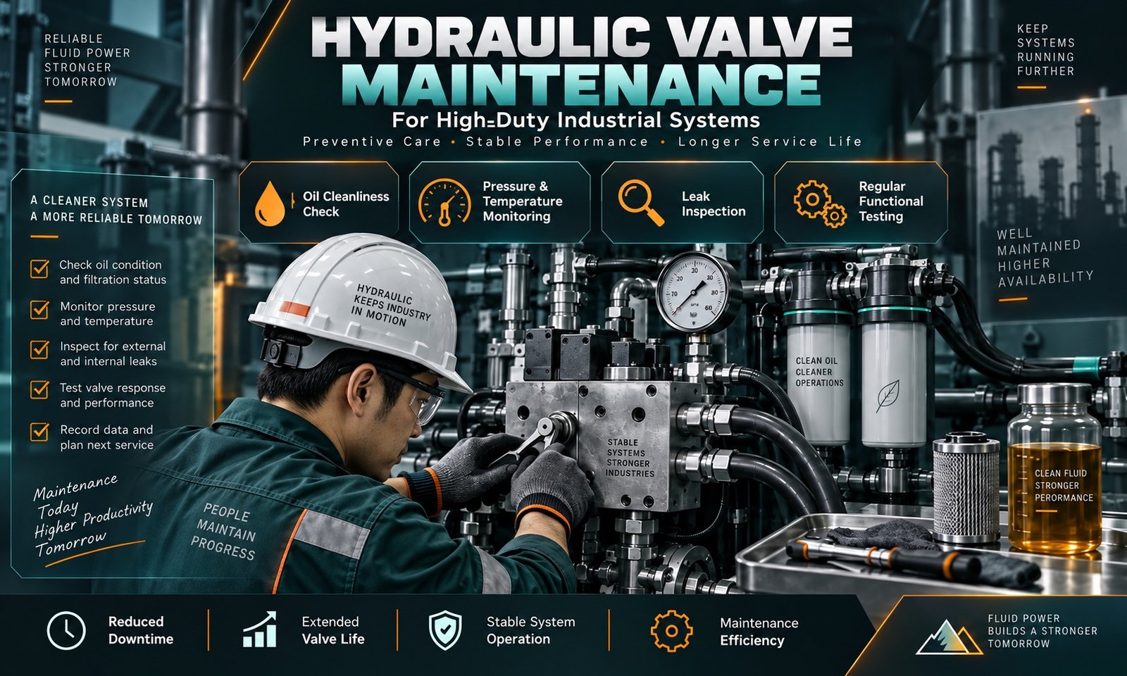 hydraulic valve maintenance
