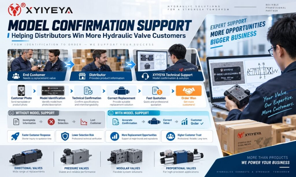 hydraulic valve model confirmation and distributors