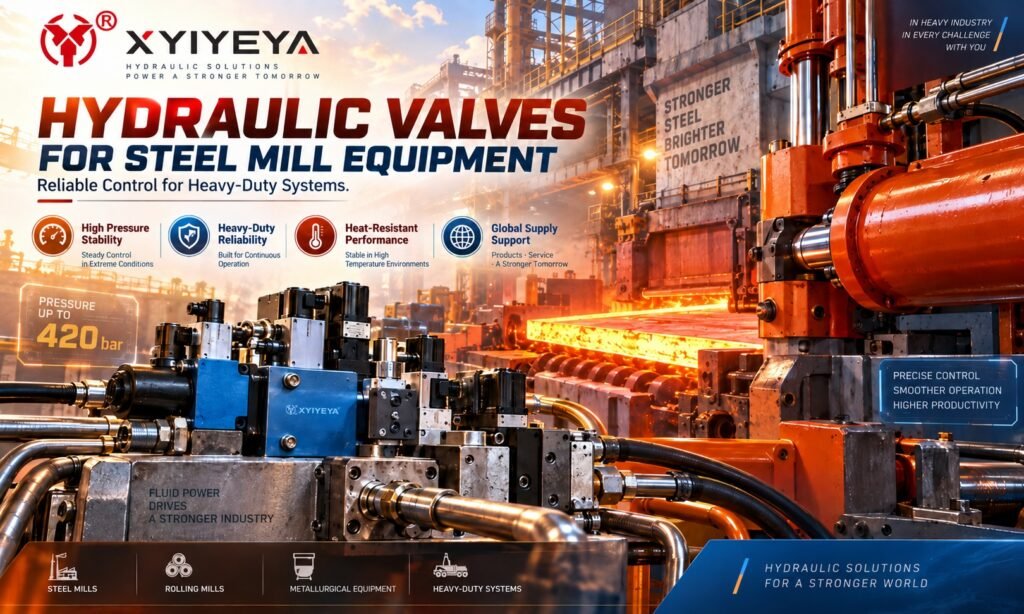hydraulic valves for steel mill equipment